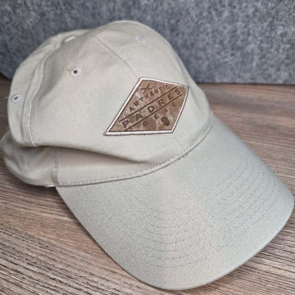 San Diego Padres SGA Baseball Hat Khaki Beige Make A Wish SDCCU Promo Cap